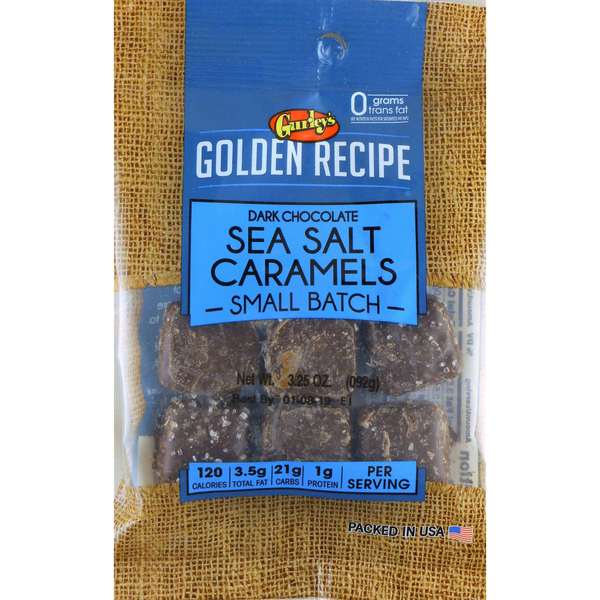 Golden Recipe Golden Recipe Dark Chocolate Sea Salt Caramels 3.5 Count, PK8 7698